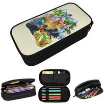Wing Of Fire All Dragon Pencil Case for Students School Pen Box Pencil Bag Stationery Supplies Pen Holder Bag 21x10.5x5cm beige