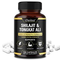Daitea Shilajit & Tongkat Ali High Strength Formula Dietary Supplement - 120 Capsules 120 Capsules