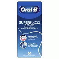 Oral-B Dantų siūlas Superfloss Threader, 50 vnt.