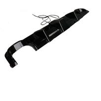 BMW 5 Series E39 Rear Lip Spoiler with Square Lights [02-10 Models] - Modified Accessory Glossy Black black