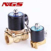 220V 110V 24V 12V 2W Normally Closed Brass Electric Solenoid Valve For Water Air Oil 1/4  3/8  1/2  3/4  1  DN8/10/15/20/25/50 AC110V