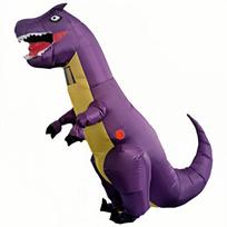 Halloween Purple Dragon T-Rex Inflatable Costume for Stage Performances One Size pink