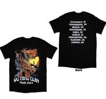 Wu-tang Clan Tour '23 Dragon Back Print T-Shirt 3XL gray
