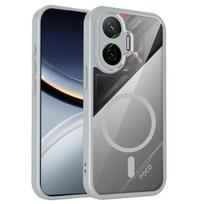 For Xiaomi Poco F7 Magsafe Magnetic Wireless Charging Case Cover Poco F8 Ultra Airbag Anti-Fall Acrylic Case Poco F7 Pro F8 Pro Poco F8 Pro pilka