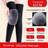Cashmere Knee Pads: Warmth for Cold Legs, Joint Pain Relief, Men & Women, Elderly Sports, Autumn & Winter Protection One Size juoda