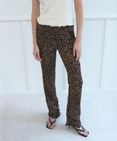 NUAKLE Leopard Banding Bootcut_Brown Brown/Os black