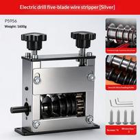 Manual Dual Drive Wire Stripper Suitable For Precise Cutting And Stripping Of 1 To 17Mm Scrap Wire And Copper Wire Cables Electric gray