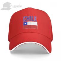ČILĖS VĖLIAVA SU RAIDE Beisbolo kepuraitė Unisex Moterims Vasarinė Unisex Hip Hop Kepurės Medvilninė Snapback Golfo Kepurė Žvejybos Kepurės One Size black