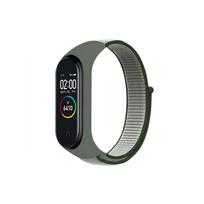 Nylon Loop Strap for Xiaomi Mi Band 9 8 Braided Adjustable Replacement Watch Band Sport Bracelet for Mi Band 8 7 6 5 4 3 Strap Mi band 8 9 gray