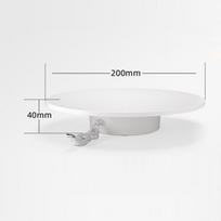 360 Degree Rotating Motorized Display Stand Usb Operated Automatic Revolving Platform For Model Cake 3D Images 15CM white