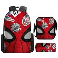 Spider-Man Backpack 3D Digital Print Casual Trendy Laptop Bookbag Large Capacity Multi-functional School Travel Daypack