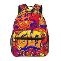 Chief Keef Glo Gang Boyz Worldwide Drinks Cartoon Backpack Student Boys Girls BookBag Kid School Bag Shoulder Bags for Men Women One Size yellow