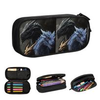 Fourth Wing Dragon Pencil Cases for Student Gifts Pen Box Pencil Bag Large Capacity Pencil Pouch 21x10.5x5cm