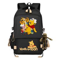2026 Naujas Anime Mikė Pūkuotukas Didelės Talpos Studento Kuprinė Paauglių Mokyklinė Kuprinė Paprasta Madinga Kuprinė 1