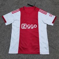 Ajax Home Kit Mens Short Sleeve Football Jersey Bamboo Fiber Performance Soccer Uniform Adult Fall Winter Small red