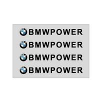 4 vnt. Automobilio durų rankenų lipdukai Padangų galinio vaizdo veidrodėlio lipdukai Dekoracija BMW F30 F10 E90 F20 E46 E60 E28 X3 X6 E30 E62 E93 GT black