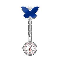 Butterfly Nurse Watch - Laser Engraved Timer for Students & Doctors, Simple & Fashionable blue