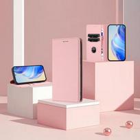 Skirta Xiaomi 17 Pro Max 5G atverčiamas dėklas Odinis 360 apsaugantis dėklas Skirta Xiaomi 15T Pro Piniginė Funda Mi 15T 17 17ProMax Magnetinis dangtelis Xiaomi 15T Pro rožinė