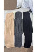 Wool Knee Pads for Joint Warmth - Unisex Leg Warmers for Elderly Cold Protection black