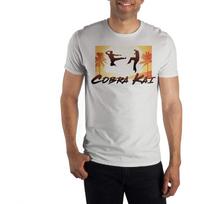 Bioworld Cobra Kai Logo Karate Mens White T-Shirt XXXXXL balta
