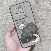Tarot Card Art Phasmophobia Phone Case For Xiaomi 15 Redmi Note 14 13 12 11 T Lite Ultra Pro ProPlus 12 5G Cover Xiaomi 14 gray
