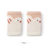 Summer New Baby Knee Pads Cartoon Mesh Breathable Toddler Anti-Fall Kids Knee Pads Children Crawling Non-Slip Knee Pads 0-4Y beige