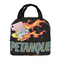 Petanque Gifts For A Player Insulated Lunch Bag for Women Kids Leakproof Food Boxes Thermal Lunch Box Tote One Size beige