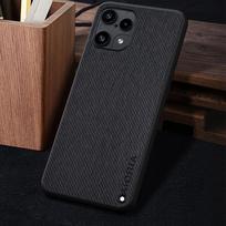 Phone Case for Nothing Phone 3A Lite Pro Phone 2A Plus for Nothing Phone 1 2 3 Vintage Washed Twill Texture Faux Leather Protective Back Nothing Phone (3a) Lite juoda