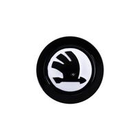 Car Styling Steering Wheel Center Logo Cover Trim For Skoda Octavia 2 3 Fabia Rapid Superb Yeti Enyaq Kodiaq Kamiq A5 A7 VRS VII ulvc23