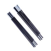 Fiberglass Double Tent Pole Set black