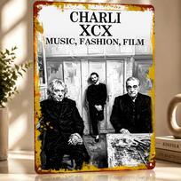 Charli XCX Muzika Mada Filmas Albumas Metalinis Plakatas Puiki Dovana Gerbėjams Mėgėjams Individualus Sienų Menas Metalinis Ženklas Kambario Dekoravimui 20x30cm（7.8x11.8inch）