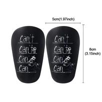 Loogdeel Mini Shin Pads Wear-resistant Shock Absorbing Leg Support Football Training Shin Guards Soccer Training Shank Board black