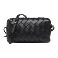 Bottega Veneta pintas odinis rankinė per petį su užtrauktuku Moteriškos rankinės Juoda 609407VCPP58648 Basic Set (Bag+Dust Bag) black