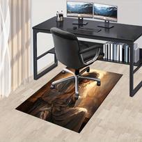 Biuro kilimas Jėzaus maldos scena Sofos kilimėlis, Kėdės kilimėlio apsauga 60cm by 90cm gray