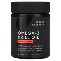 Sports Research Krill Oil Astaxanthin Omega-3 1000mg Softgels, 60 Count 60 pcs - 1 ea