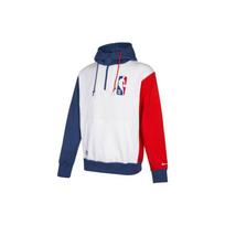 Nike NBA 75th Anniversary Men's Half-Zip Hoodie White/Blue/Red DH8673-100 L white