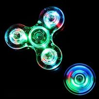 Led Light Fidget Spinner Glow In Dark Hand Spinner Finger Stress Relief Toy For Children Adults Cool Gift Party Favor Anxiety blue