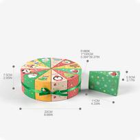 Handmade Christmas Advent Calendar Surprise Party Gift Box (12pcs/pack) beige