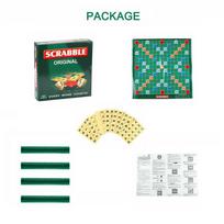 Klasikinis Scrabble stalo žaidimas Edukacinis žaislas Vaikams ir Suaugusiems blue