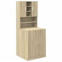 2 Piece Washing Machine Cabinets in Sonoma Oak Particleboard