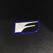 F SPORT emblema Automobilio lipdukai 3D Metalinis Automobilio logotipas Ženkliukas Lipdukas Lexus GS IS LS500h ES260 ES300h RX350h NX260 UX260 LM LC RZ450e T DX9 white