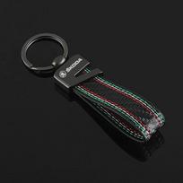 Fashion Anniversary Birthday Gift Alloy Keychain for Skoda Rapid Kodiaq Octavia 2 A7 Tour RS Fabia 2 1 Superb Kamiq Yeti Karoq fxdj44 black