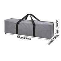 Cationic Fabric Tent Storage Bag PVC Coating Water Resistant Camping Gear Bag Reinforced Handles Large Capacity Canopy Pole Bag gray