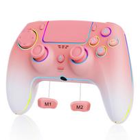 Wireless Game Controller Hall Trigger RGB Touchpad for PS4/Switch2/PS3/PC black
