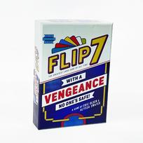 Flip 7 su kerštu Laimės vakarėlio stalo žaidimo kortelės white
