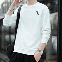 Spring Autumn O Neck Embroidery Sweashirt Male Long Sleeve Loose Casual Fashion Bottomed Pullover Top Men M balta