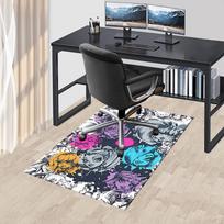 Monster High Kėdės kilimėlis: Namų dekoras, Sofos kilimas, Biuro kilimas, Dovana miegamajam, svetainei, įvairioms patalpoms 60cm by 90cm gray