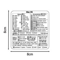 Mac Windows klaviatūros spartieji klavišai Word Excel skaidrios lipdukai raidžių grafika nešiojamojo kompiuterio apsauginis lipdukas greita navigacija gray