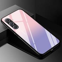 Tempered Glass Phone Case For Samsung Galaxy A05 A05S Cover A15 A14 A24 A34 A25 A54 4G 5G Luxury Hard Back Bumper A04 A04S A04E Samsung A34 5G white