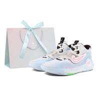 Nike KD Trey 5 X Cushioning Abrasion Resistant Cushioning, Wear Resistant Low top Basketball Shoes Men's Blue Pink DJ7554-014 (team1476-LD) 44.5 white